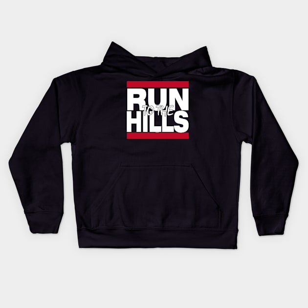 Run to the Hills! Kids Hoodie by RetroZest